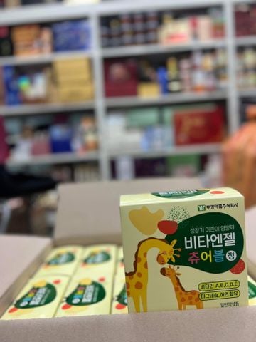 Kẹo canxi vàng Hươu cao cổ Kwangdong