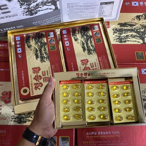 Tinh dầu thông đỏ SamSung Cheong Song Won Gold 180 viên