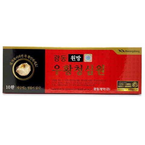 An cung đỏ Kwangdong 10 viên (Hàng đặc trị - hàm lượng cao)