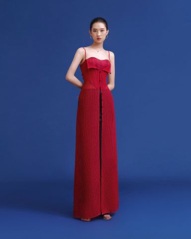  CHÂN VÁY DÀI SATIN STRAING BLACK MUNG1 