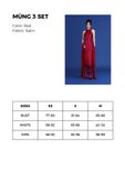  ĐẦM LỬNG SATIN STRAING RED MUNG3 