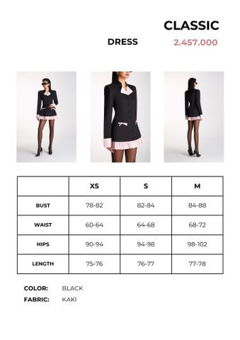  ĐẦM NGẮN CLASSIC BLACK 