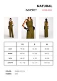  JUMPSUIT NATURAL DARKGREEN 