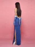  ÁO GILE KAKI THUN CROPTOP WHITE CAMAEL 