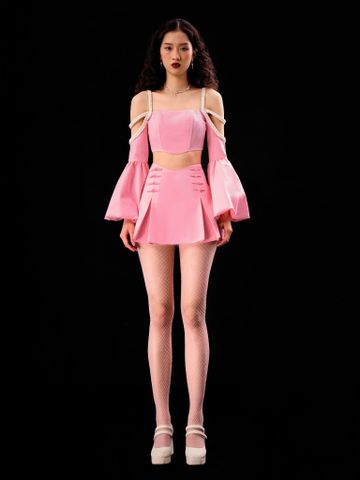  SET KAKI THUN SLIMFIT VIOLETRED CANCER 