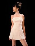  ĐẦM NGẮN TWEET SLIMFIT NUDE LIBRA 