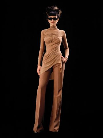  QUẦN DÀI KAKI THUN STRAING BROWN TAURUS 