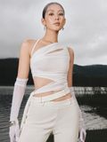  ÁO CROPTOP THUN LƯỚI CROPTOP WHITE JASMINE 