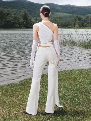  ÁO CROPTOP THUN LƯỚI CROPTOP WHITE JASMINE 