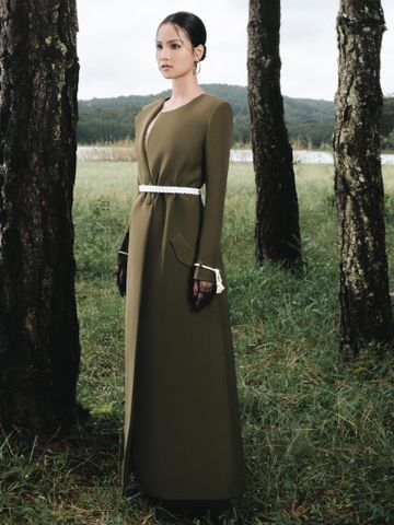  ÁO KHOÁC KAKI THUN OVERSIZE DARKGREEN ANNA 