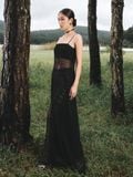  QUẦN DÀI REN STRAING BLACK MULAN 