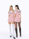  ĐẦM NGẮN THUN LEN SLIMFIT PINK LILIANA 