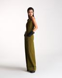  JUMPSUIT NATURAL DARKGREEN 
