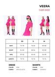  ÁO THUN LƯỚI PLEAT PINK VEERA 