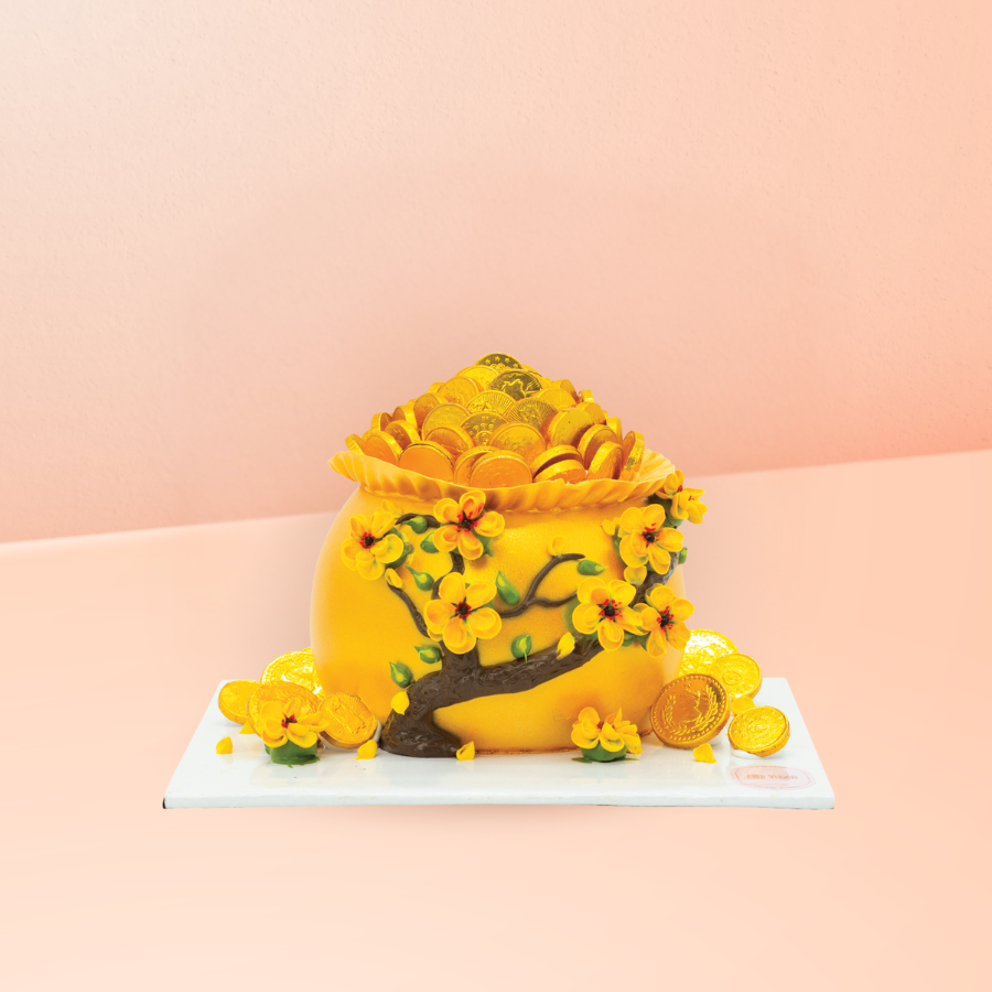  [Pre - Order] Bánh Kem Khai Trương Hủ Vàng Phú Quý size 14cm 