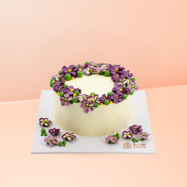 Bánh Kem Ngày Phái Đẹp Hoa Tím