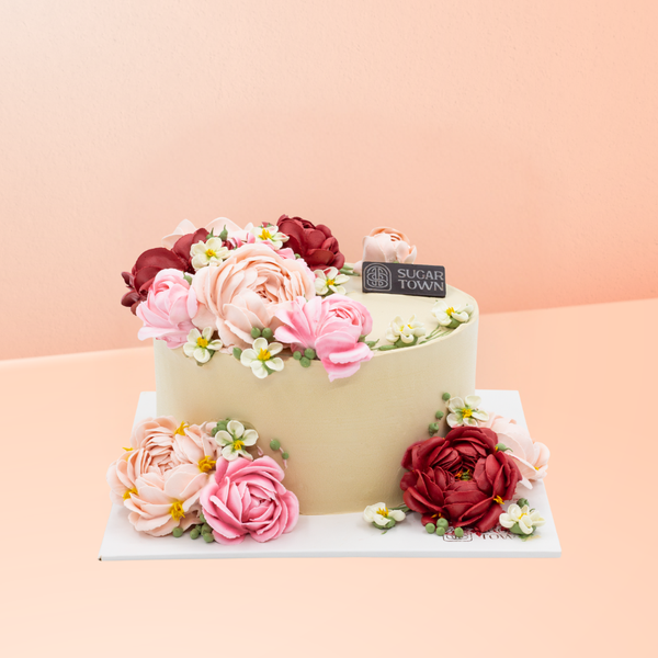 Bánh Kem Ngày Phái Đẹp Hoa Hồng size 18cm