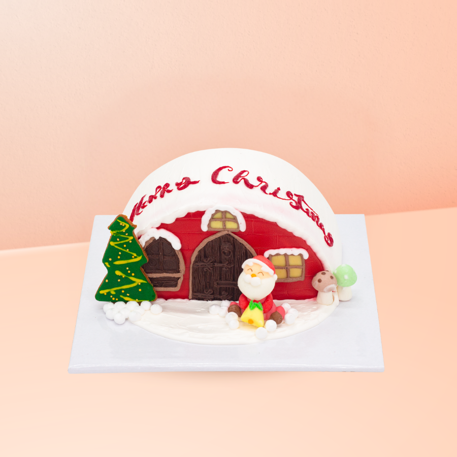  [Pre - Order] Bánh Kem Noel Snow House size 18x10cm 