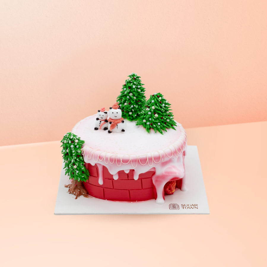  [Pre - Order] Bánh Kem Noel Ngôi Nhà Cây Thông size 18cm 