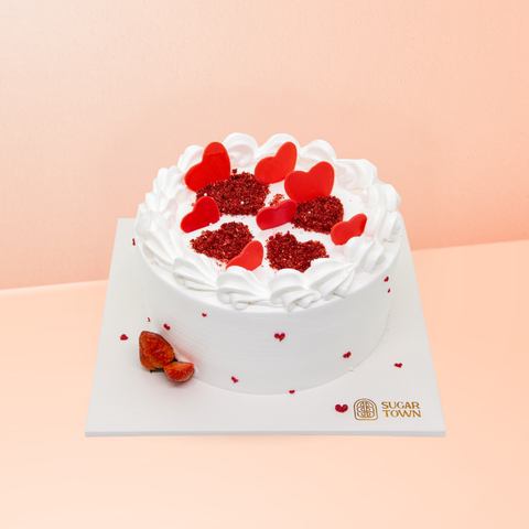 bánh kem valentine trái tim mini