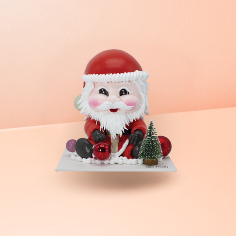 [Pre - Order] Bánh Kem Noel Ông Già Noel Chibi size 18x22cm
