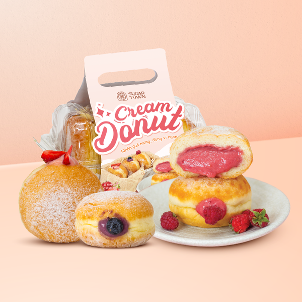 Combo Cream Donut Tươi Mọng