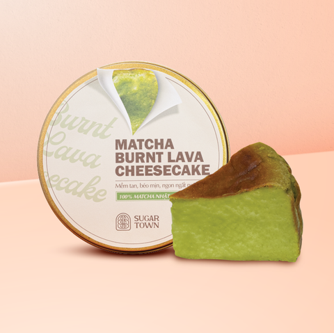 Matcha Burnt Lava Cheesecake