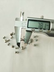 Đinh Nấm FS Đầu Ông Sư 6mm kèm đinh mũ - Màu Bạc