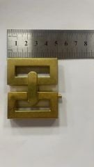 Mặt Khóa Túi Xách/Khóa Túi Xách/Khóa Túi/Phụ Kiện Khóa Kim Loại Cho Túi/Mặt Khóa Cặp-Túi-Clutch/Khóa Cài Handbag Turn Locks/ handbag Twist Lock/Mặt Khóa Fs Tựa Chữ Hỉ Bản Kích Thước 50mm Mạ Bóng Đẹp Phụ Kiện Làm Túi Xách - Màu Vàng Đồng