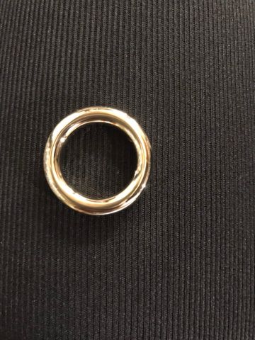 Khoen/Dring/Oring/Khoen Dring D-ring DIY handbag wallet/rectangle ring XN Hình tròn Lọt lòng 20mm Phụ kiện làm balo túi xách - Màu Vàng 24K