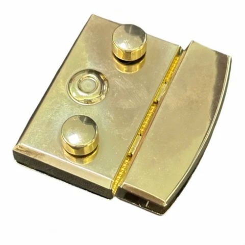 Mặt Khóa Túi Xách/Khóa Túi Xách/Khóa Túi/Phụ Kiện Khóa Kim Loại Cho Túi/Mặt Khóa Cặp-Túi-Clutch/Khóa Cài/handbag Twist Lock/Mặt Khóa 2 Nút FS Mạ Bóng Đẹp Dùng Làm Các Dòng Túi Xách Da Thật Túi Xách Handmade Hàng Cao Cấp - Màu vàng 18k