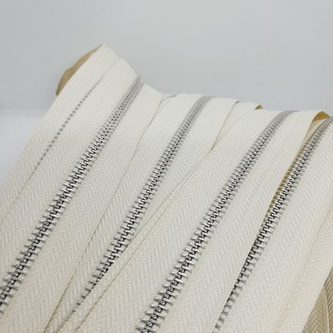 Dây Khóa Kéo/Dây Kéo Khóa Túi/Khóa Kéo Kim loại/Dây Kéo/Zipper/ Zipper Pullers Slider For Leather Bags Wallet Màu Xanh Than (G330) SH Răng 5 Kim Loại Bản 32mm Hợp Kim Không Gỉ Kéo Hai Chiều Phụ Kiện Làm Ba Lô Túi Xách Hàng Trung Cao Cấp - Răng Trắng