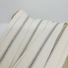 Dây Khóa Kéo/Dây Kéo Khóa Túi/Khóa Kéo Kim loại/Dây Kéo/Zipper/ Zipper Pullers Slider For Leather Bags Wallet Màu Xanh Than (G330) SH Răng 5 Kim Loại Bản 32mm Hợp Kim Không Gỉ Kéo Hai Chiều Phụ Kiện Làm Ba Lô Túi Xách Hàng Trung Cao Cấp - Răng Trắng