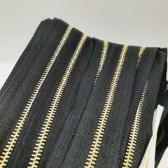 Dây Khóa Kéo/Dây Kéo Khóa Túi/Khóa Kéo Kim loại/Dây Kéo/Zipper/ Zipper Pullers Slider For Leather Bags Wallet Màu Đen SH Răng 5 Kim Loại Bản 32mm Hợp Kim Không Gỉ Kéo Hai Chiều Phụ Kiện Làm Ba Lô Túi Xách Hàng Trung Cao Cấp - Răng Vàng