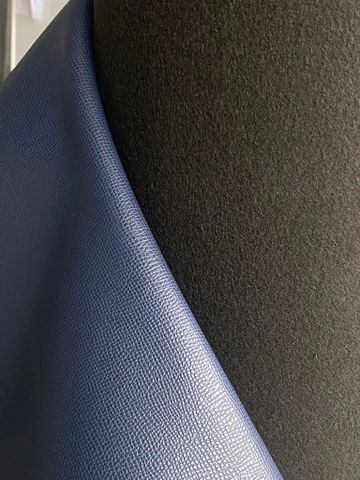 Da PVC/PU Hermes FS Dày 1.0-1.1mm Khổ 1.4m Dùng Làm Giày Dép Dép Chữ H Ba Lô Túi Xách No77 - Màu Xanh Than