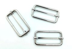 Khoen Tăng giảm/Khoen Chỉnh dây/Tăng giảm/Cầu ngang Tri-Glide Slide For Bag Straps, Rifle Slings, DogCollars/Adjustable Slide Buckles/ Tri Glide XN Hình chữ nhật Lọt lòng 45mm Phụ kiện làm balo túi xách - Màu Bạc