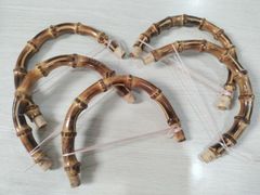 Tay cầm túi hình bán nguyệt - Làm bằng trúc thật hàng thủ công mỹ nghệ - Kích thước 13x10cm - Độ dày 1.7cm