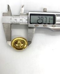 Mặt Khóa Túi Xách/Khóa Túi Xách/Khóa Túi/Phụ Kiện Khóa Kim Loại Cho Túi/Mặt Khóa Cặp-Túi-Clutch/Khóa Cài/handbag Twist Lock/Mặt Khoá WL Hình Qủa Trứng Kích Thước 32mm Mạ Bóng Đẹp Hợp Kim Không Gỉ Phụ Kiện Làm Túi Xách Phân Khúc Cao Cấp - Màu Vàng 24K