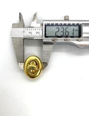 Mặt Khóa Túi Xách/Khóa Túi Xách/Khóa Túi/Phụ Kiện Khóa Kim Loại Cho Túi/Mặt Khóa Cặp-Túi-Clutch/Khóa Cài/handbag Twist Lock/Mặt Khoá WL Hình Qủa Trứng Kích Thước 32mm Mạ Bóng Đẹp Hợp Kim Không Gỉ Phụ Kiện Làm Túi Xách Phân Khúc Cao Cấp - Màu Vàng 24K