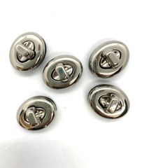 Khóa Trứng Cao Cấp Dùng Làm Phụ kiện khóa cài túi xách mạ bóng đẹp bền màu WL1346- Màu Bạc