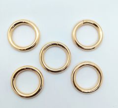 Khoen/Dring/Oring/Khoen Dring D-ring DIY handbag wallet/rectangle ring WL Hình tròn đúc hở Lọt lòng 25mm Phụ kiện làm balo túi xách Phân khúc Cao cấp - Màu Vàng 18K