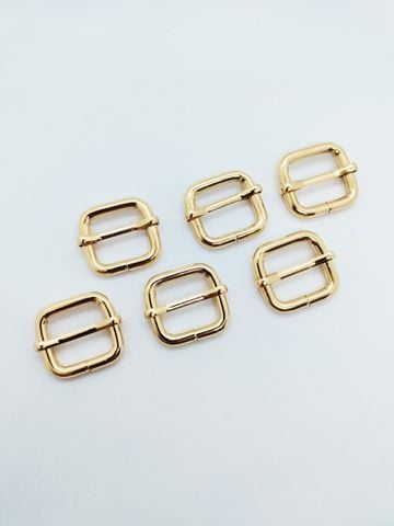 Khoen Tăng giảm/Khoen Chỉnh dây/Tăng giảm/Cầu ngang Tri-Glide Slide For Bag Straps, Rifle Slings, DogCollars/Adjustable Slide Buckles/ Tri Glide FS Hình chữ nhật Lọt lòng 25mm Phụ kiện làm balo túi xách Phân khúc Trung cấp - Màu Vàng nhạt