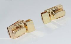 Mặt Khóa Túi Xách/Khóa Túi Xách/Khóa Túi/Phụ Kiện Khóa Kim Loại Cho Túi/Mặt Khóa Cặp-Túi-Clutch/Khóa Cài/handbag Twist Lock/Mặt Khoá WL Kích Thước 15mm Hợp Kim Không Gỉ Mạ Bóng Đẹp Phụ Kiện Làm Túi Xách Phân Khúc Cao Cấp - Màu Vàng