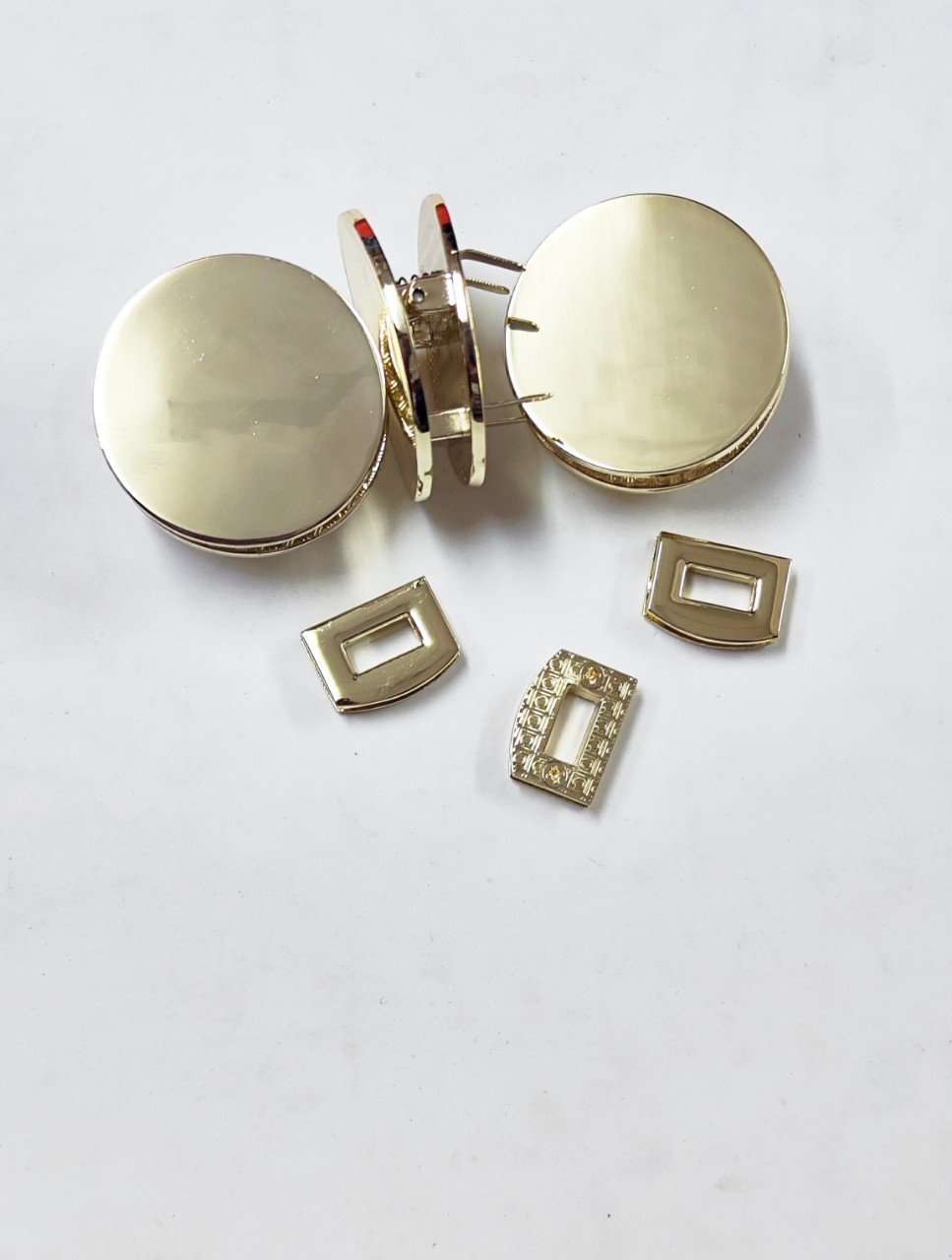 Mặt Khóa Túi Xách/Khóa Túi Xách/Khóa Túi/Phụ Kiện Khóa Kim Loại Cho Túi/Mặt Khóa Cặp-Túi-Clutch/Khóa Cài/handbag Twist Lock//Mặt Khóa Tròn WL Kích Thước 52mm Mạ Bóng Đẹp Hợp Kim Không Gỉ Phụ Kiện Làm Túi Xách Phân Khúc Cao Cấp - Màu Vàng Nhạt