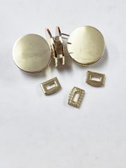 Mặt Khóa Túi Xách/Khóa Túi Xách/Khóa Túi/Phụ Kiện Khóa Kim Loại Cho Túi/Mặt Khóa Cặp-Túi-Clutch/Khóa Cài/handbag Twist Lock//Mặt Khóa Tròn WL Kích Thước 52mm Mạ Bóng Đẹp Hợp Kim Không Gỉ Phụ Kiện Làm Túi Xách Phân Khúc Cao Cấp - Màu Vàng Nhạt