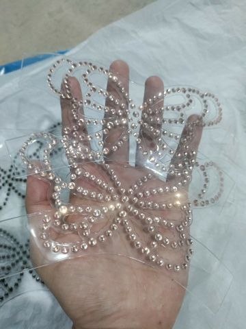 Mũ Giày Dép JT TPU Cao Cấp Gắn Đá Trang Trí Size 36-37- Màu Trắng
