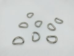 Khoen/Dring/Oring/Khoen Dring D-ring DIY handbag wallet/rectangle ring JR Hình bán nguyệt Lọt lòng 15mm Dày 3mm Hợp kim không gỉ Phụ kiện làm balo túi xách Phân khúc Trung cấp - Màu Bạc