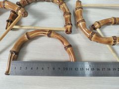 Tay cầm túi hình bán nguyệt - Làm bằng trúc thật hàng thủ công mỹ nghệ - Kích thước 11x8cm - Độ dày 1.7cm
