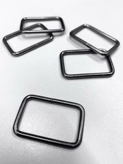 Khoen/Dring/Oring/Khoen Dring D-ring DIY handbag wallet/rectangle ring FS Hình chữ nhật Lọt lòng 32mm Dày 3mm Trọng lượng 6g Phụ kiện làm balo túi xách Phân khúc Phổ thông - Màu Hun đen