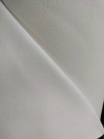 Da PVC/PU Hermes FS Dày 1.0-1.1mm Khổ 1.4m Dùng Làm Giày Dép Dép Chữ H Ba Lô Túi Xách No60 - Màu Trắng Tinh